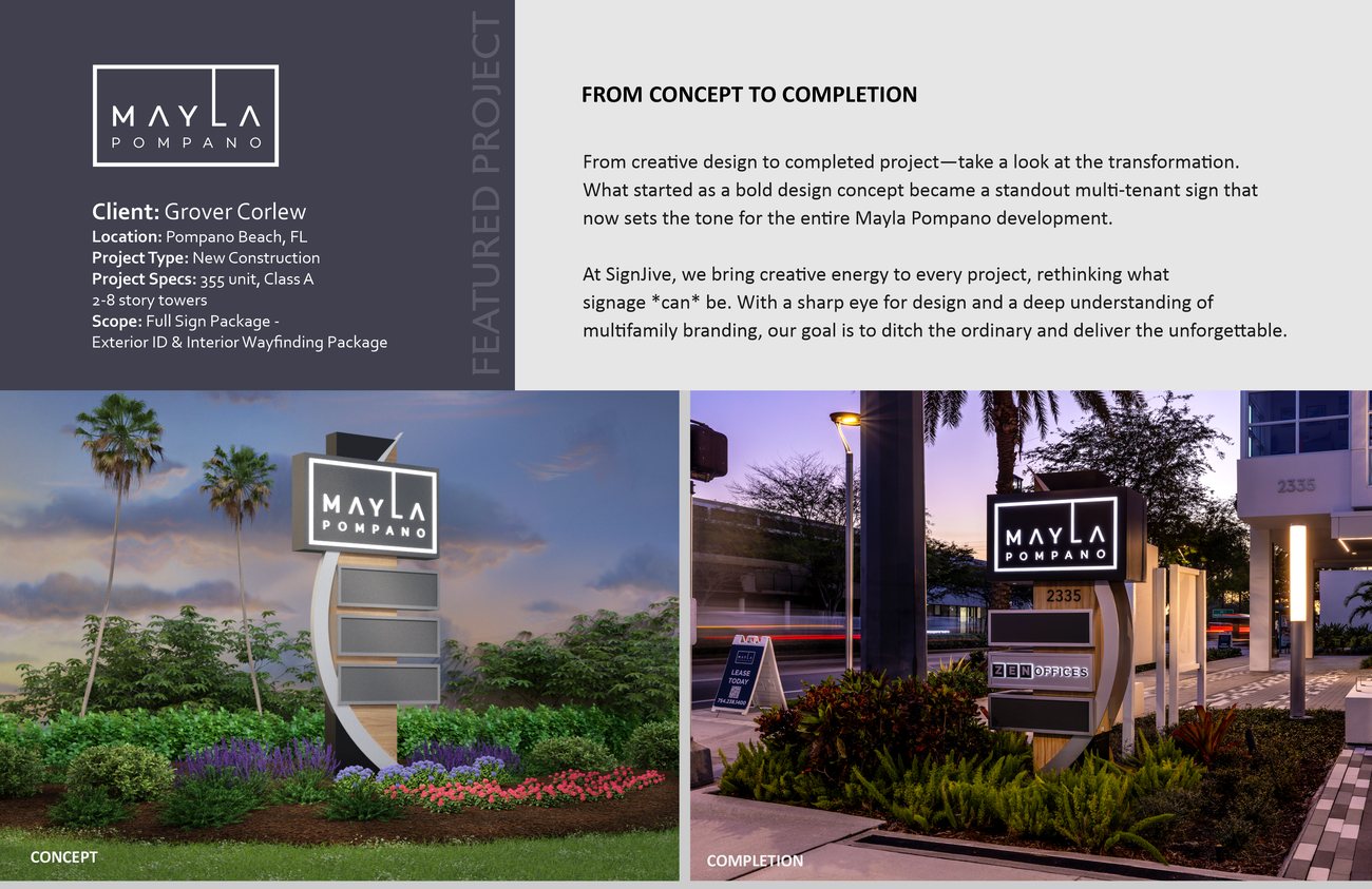 Mayla Pompano case study: concept and completion