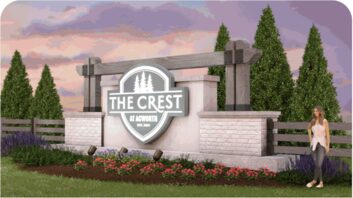 The Crest at Acworth monument sign design